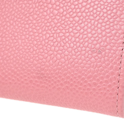 Chanel Pink Caviar Bifold Wallet Purse