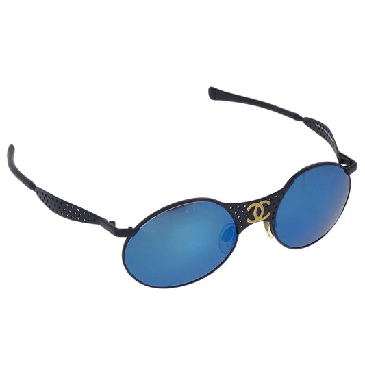 Chanel Sunglasses Eyewear Blue Black Small Good