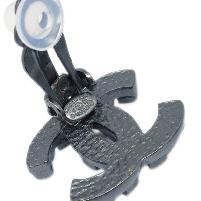 Chanel CC Earrings Clip-On Silver 03P