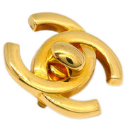 Chanel CC Turnlock Earrings Clip-On Gold Small 95A