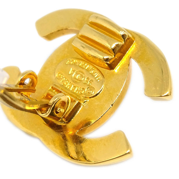 Chanel CC Turnlock Earrings Clip-On Gold Small 95A