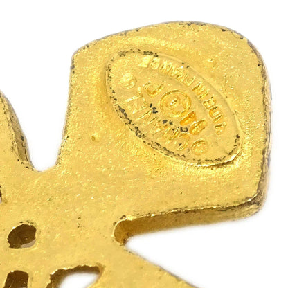 Chanel Cross Brooch Pin Gold 94P