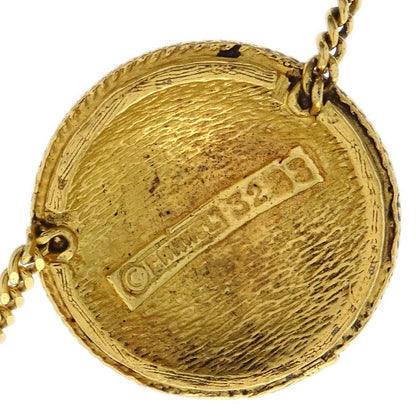 Chanel Gold Medallion Chain Pendant Necklace 1982/3223