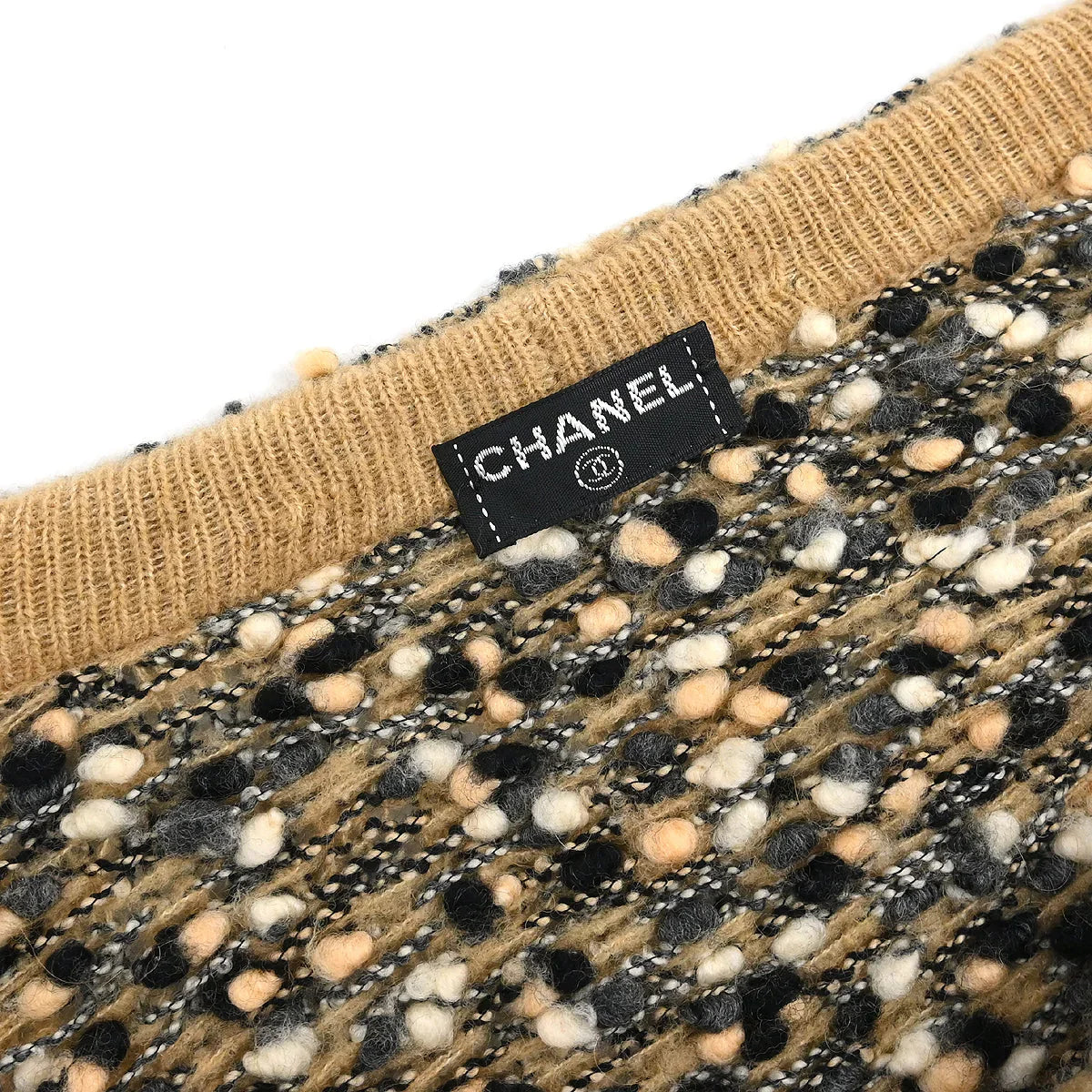 Chanel Ensemble Cardigan Sleeveless Top Brown