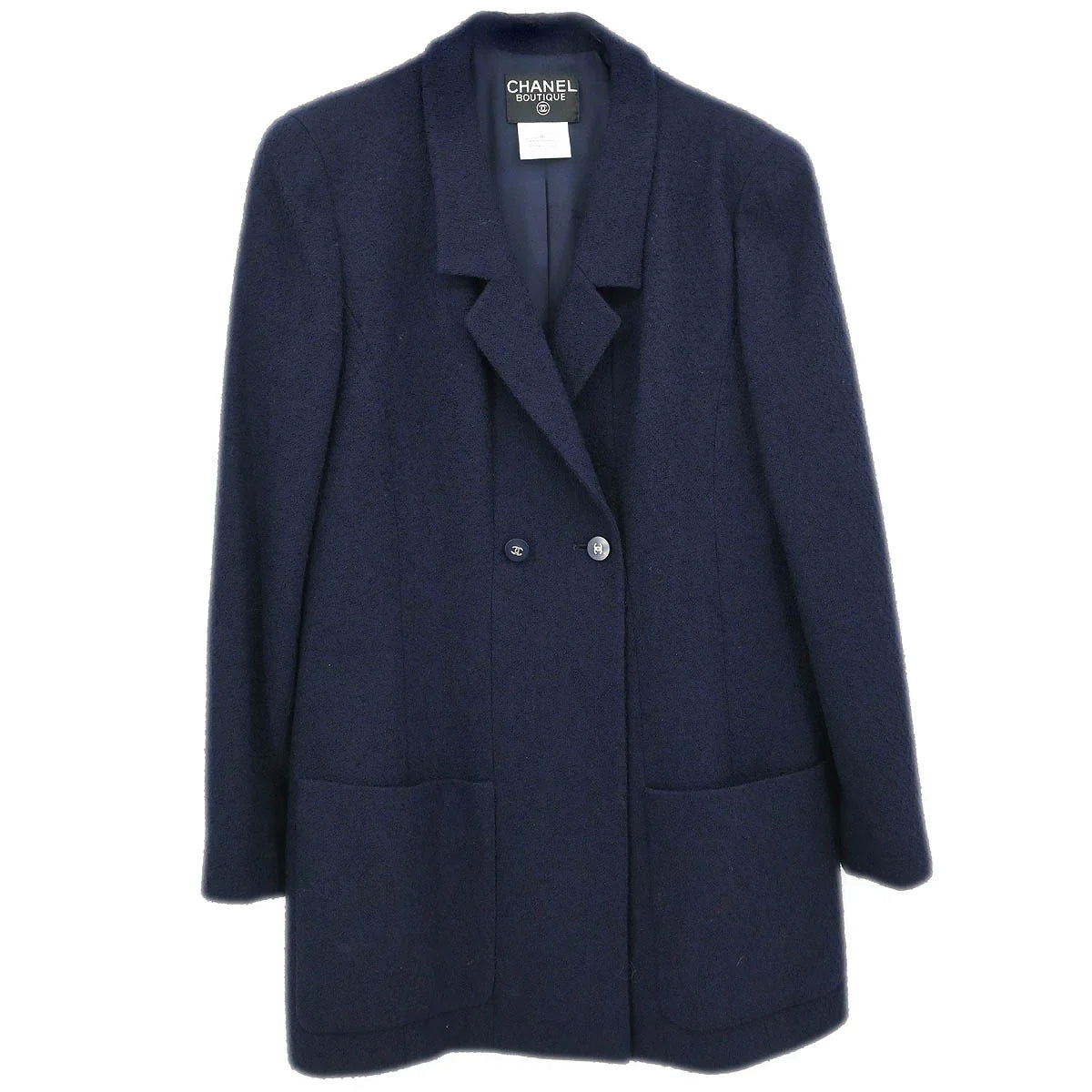 Chanel 1996 Double Breasted Jacket Navy #42
