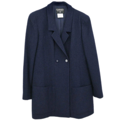 Chanel 1996 Double Breasted Jacket Navy #42