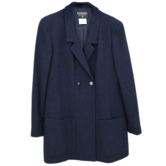 Chanel 1996 Double Breasted Jacket Navy #42