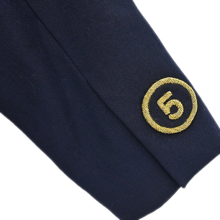 Chanel Double Breasted Jacket Navy