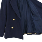 Chanel Double Breasted Jacket Navy