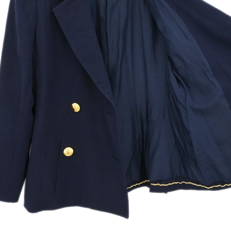 Chanel Double Breasted Jacket Navy