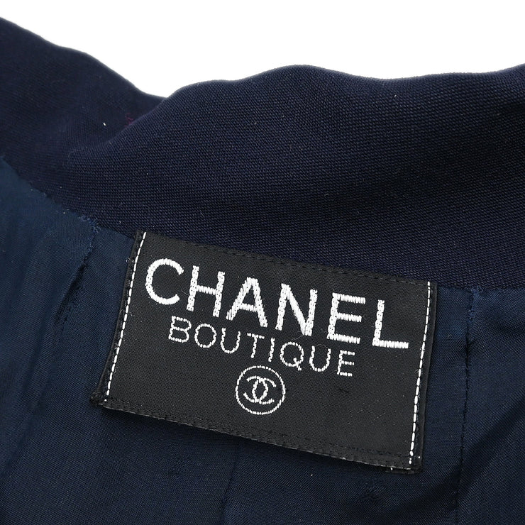 Chanel Double Breasted Jacket Navy