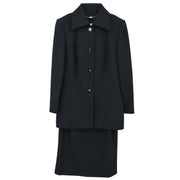 Celine Setup Suit Jacket Skirt Black #38