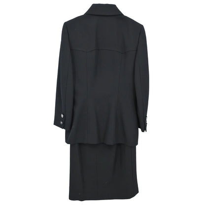 Celine Setup Suit Jacket Skirt Black #38