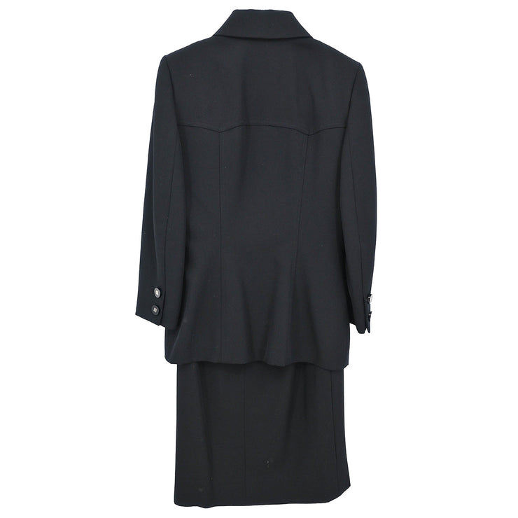 Celine Setup Suit Jacket Skirt Black #38