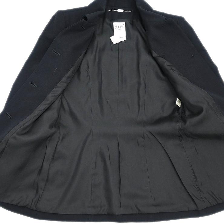Celine Setup Suit Jacket Skirt Black #38