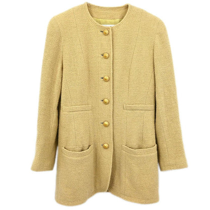 Chanel Collarless Jacket Beige