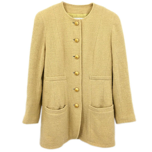 Chanel Collarless Jacket Beige