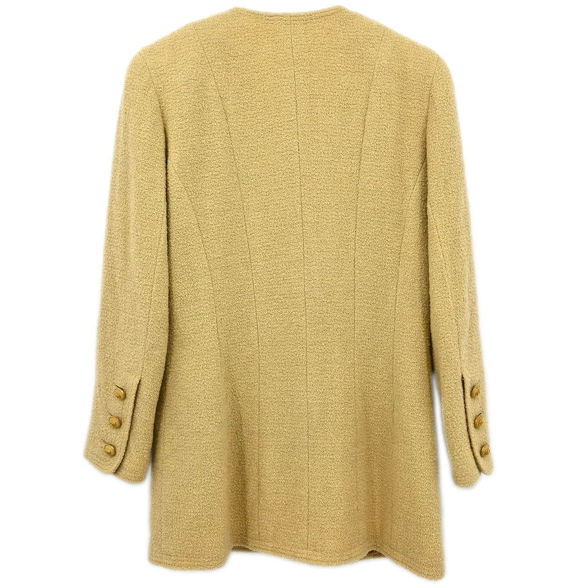 Chanel Collarless Jacket Beige