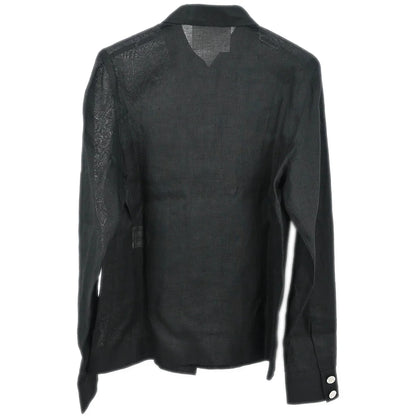 Chanel Blouse Sheer Shirt Black #40