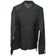 Chanel Blouse Sheer Shirt Black #40