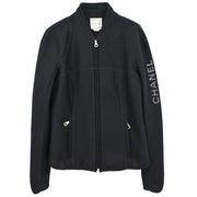 Chanel 2003 Sport Line Zip Up Jacket Black #44