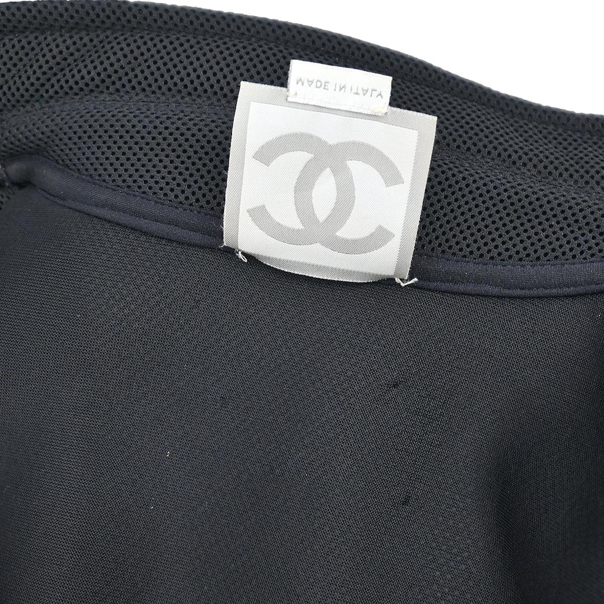 Chanel 2003 Sport Line Zip Up Jacket Black #44