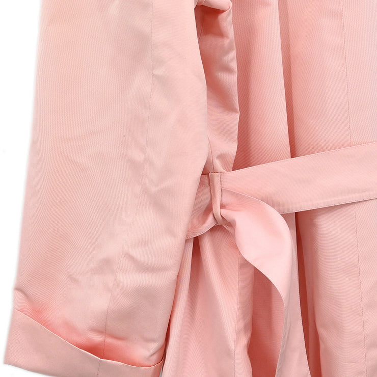 Chanel 1996 Single Breasted Coat Pink #38