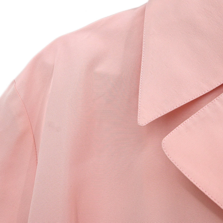 Chanel 1996 Single Breasted Coat Pink #38