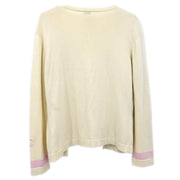 Chanel Ensemble Cardigan Sleeveless Top White