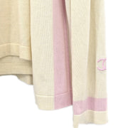 Chanel Ensemble Cardigan Sleeveless Top White