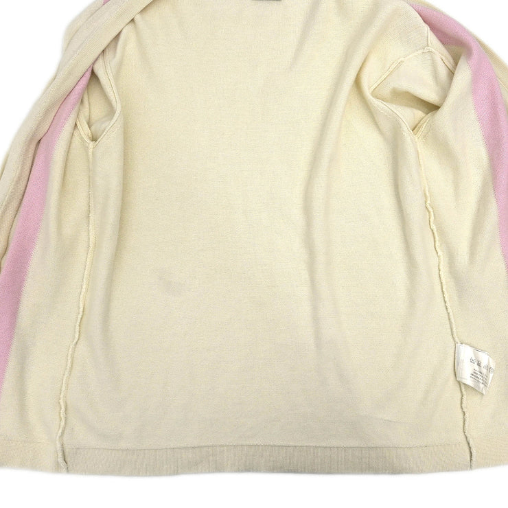 Chanel Ensemble Cardigan Sleeveless Top White