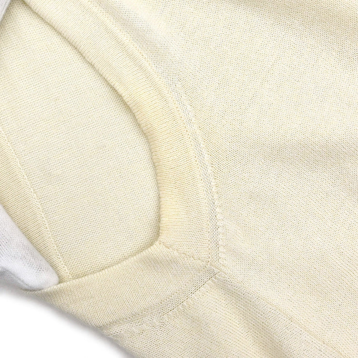 Chanel Ensemble Cardigan Sleeveless Top White
