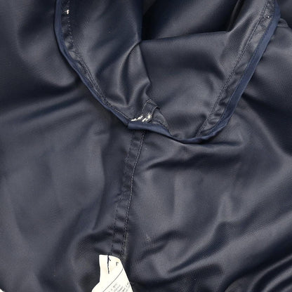 Chanel Zip Up Coat Navy