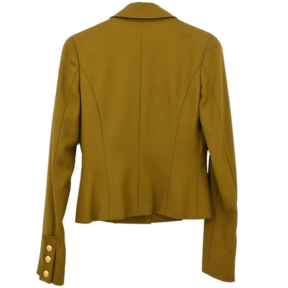 Chanel 1996 Single Breasted Jacket Khaki #38