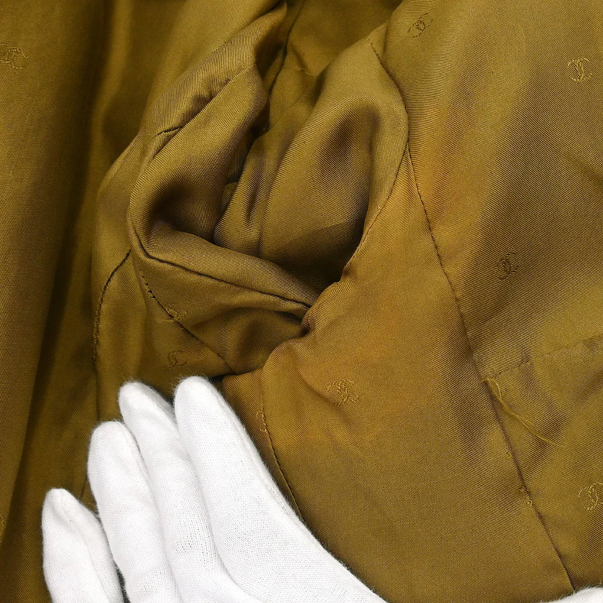 Chanel 1996 Single Breasted Jacket Khaki #38