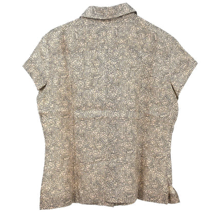 Chanel 1999 Short Sleeve Blouse Shirt Top Beige #38