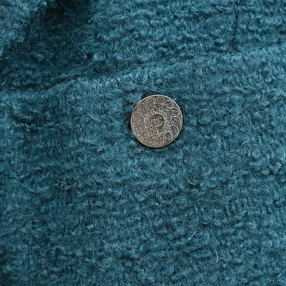 Chanel 1997 Single Breasted Jacket Dark Green #42