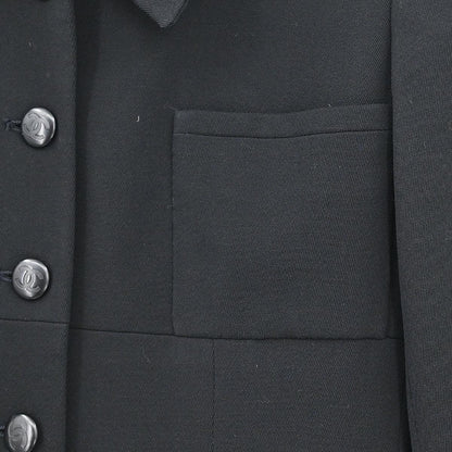 Chanel 1996 Single Breasted Jacket Black #36