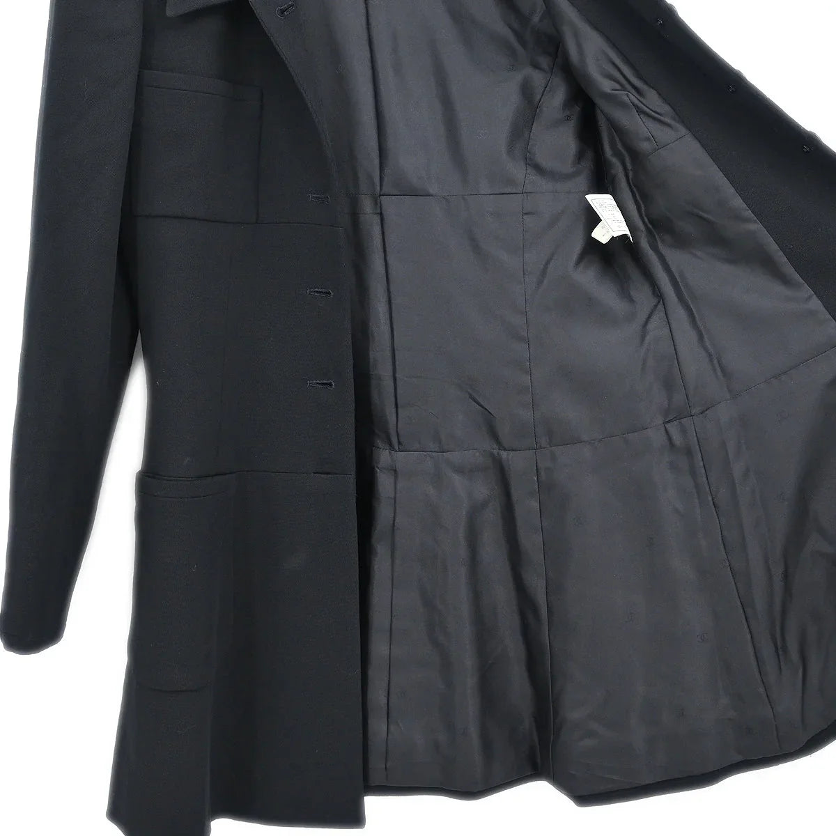 Chanel 1996 Single Breasted Jacket Black #36