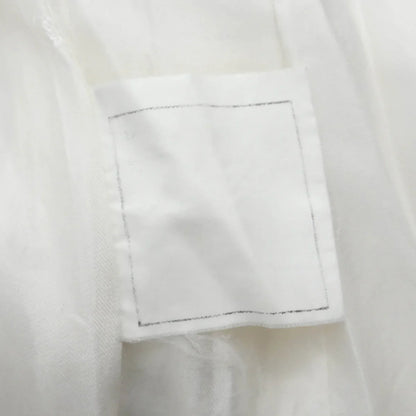 Chanel Collarless Single Breasted Jacket White