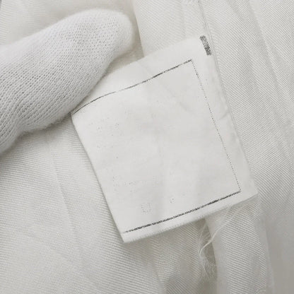 Chanel Collarless Single Breasted Jacket White