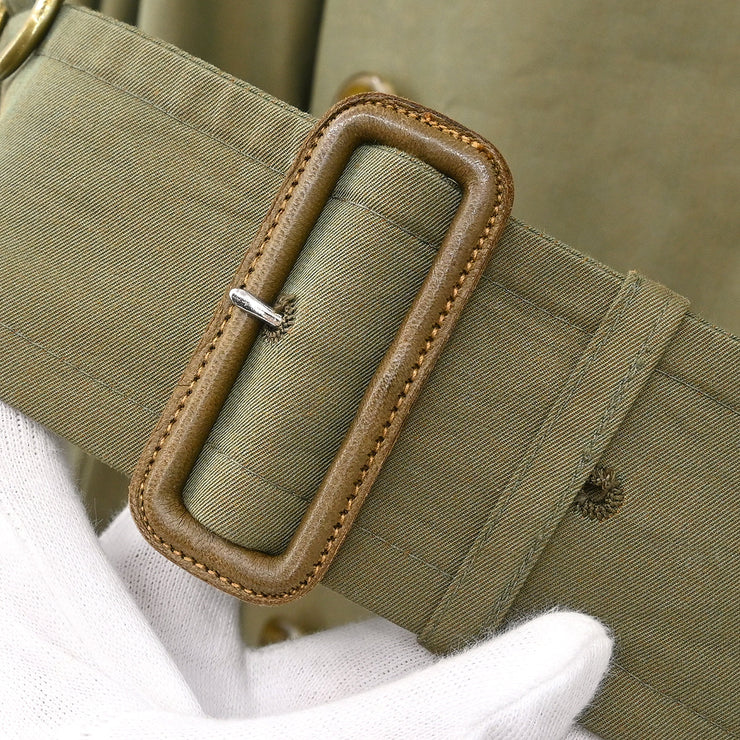 Burberrys Double Breasted Trench Coat Khaki #48