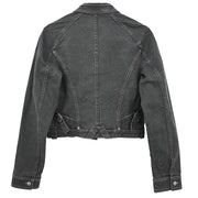 Christian Dior 2003 Single Breasted Denim Jacket Black #36