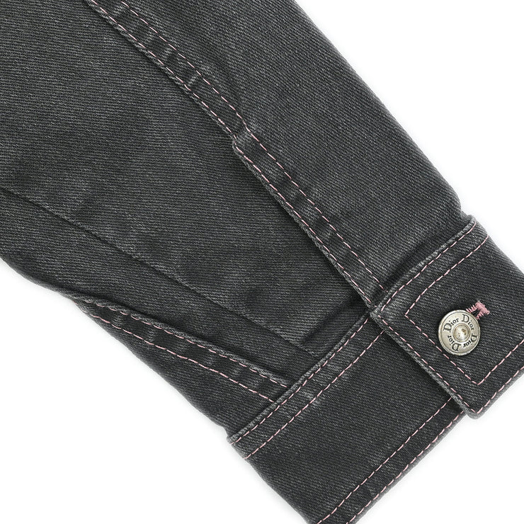 Christian Dior 2003 Single Breasted Denim Jacket Black #36