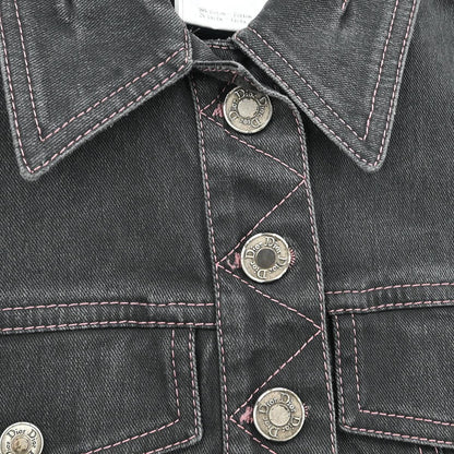 Christian Dior 2003 Single Breasted Denim Jacket Black #36