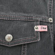 Christian Dior 2003 Single Breasted Denim Jacket Black #36