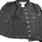 Christian Dior 2003 Single Breasted Denim Jacket Black #36