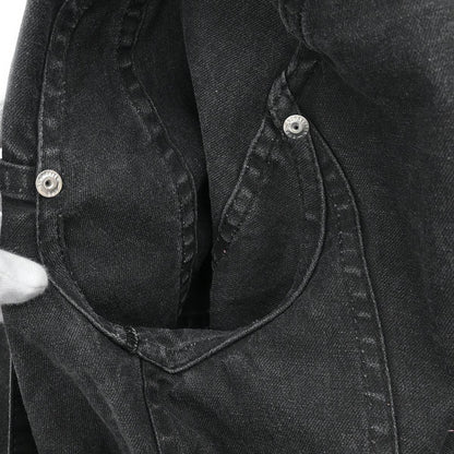 Christian Dior 2003 Single Breasted Denim Jacket Black #36