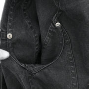 Christian Dior 2003 Single Breasted Denim Jacket Black #36