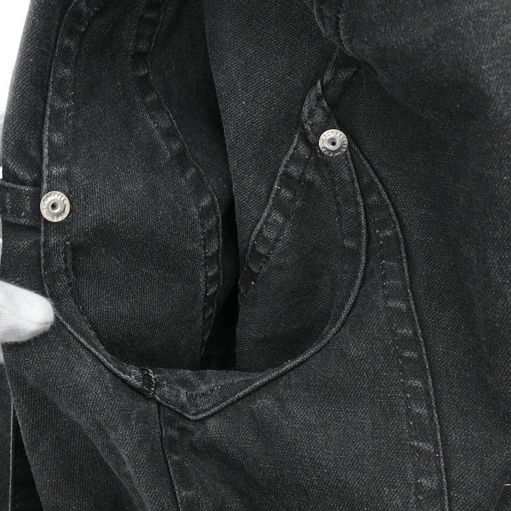 Christian Dior 2003 Single Breasted Denim Jacket Black #36